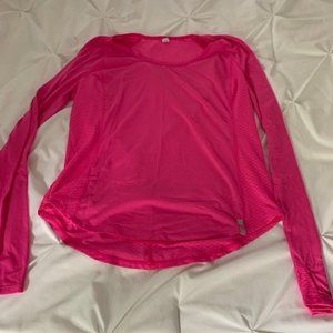 Long sleeve pink running top size M/L